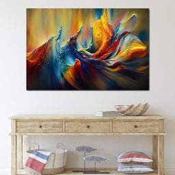 Colorful Waves & Lines - NicheCanvas