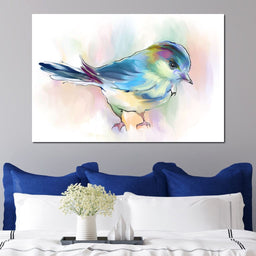 Watercolor Bird - NicheCanvas