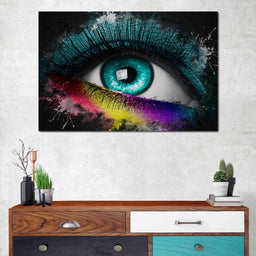 Colorful Eye Splash Art - Johanjjf - NicheCanvas
