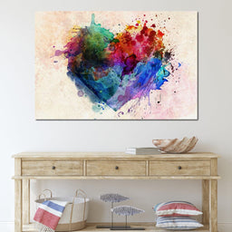 Heart Splash - NicheCanvas