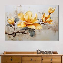 Yellow Magnolia Tree 2 - Wildrose Creations - NicheCanvas