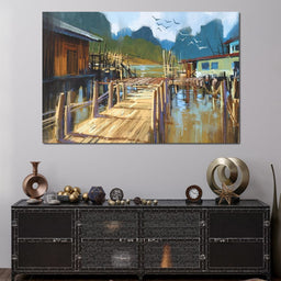 Fishing Pier - NicheCanvas