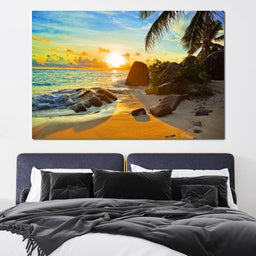 Natural Beach Sunset - NicheCanvas