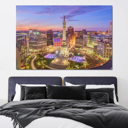 Indianapolis Skyline - NicheCanvas
