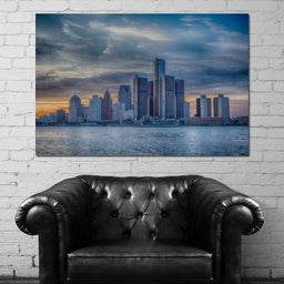 Detroit Skyline - NicheCanvas