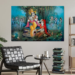 Radha & Krishna Love Tree - NicheCanvas