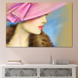 Pink Hat Fashion - NicheCanvas