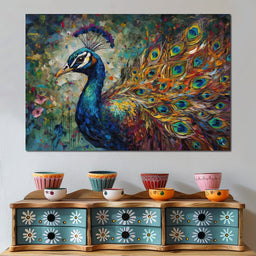 Celestial Peacock - NicheCanvas