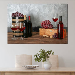 Red Wine Table - NicheCanvas