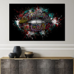 Graffiti Lips - Johanjjf - NicheCanvas