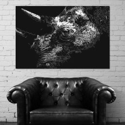 Big 5 Collection - Rhino - Johanjjf - NicheCanvas