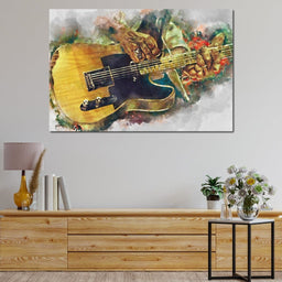 Keith Richards' Electric Guitar - Abraham Szomor - NicheCanvas