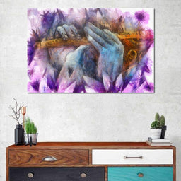 Krishna Playing the Flute - NicheCanvas