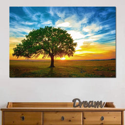 Sunrise Tree - NicheCanvas