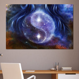 Yin Yang Stars - NicheCanvas