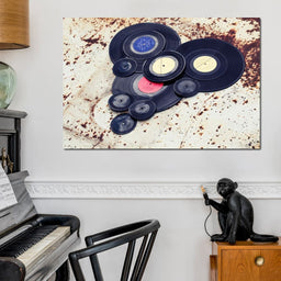 Heart Shaped Vinyl Records - NicheCanvas