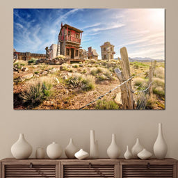 Abandoned Western Town - NicheCanvas