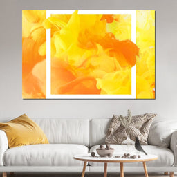 Yellow & Orange Smoke - NicheCanvas