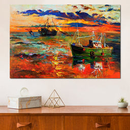 Fishing Boats - NicheCanvas