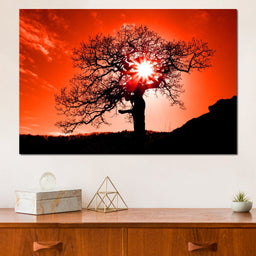 Red Dusk - NicheCanvas