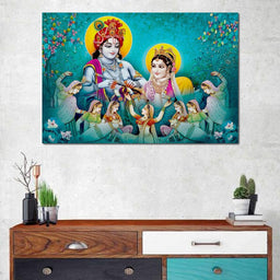 Lord Radha & Krishna Love Song - NicheCanvas