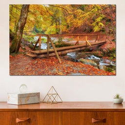 Wooden Bridge - NicheCanvas