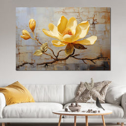 Yellow Magnolia Tree - Wildrose Creations - NicheCanvas
