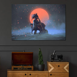  Mysterious man playing the cello - NicheCanvas