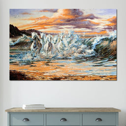 Horses Splash - NicheCanvas