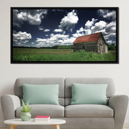 Old Barn in the Field - NicheCanvas