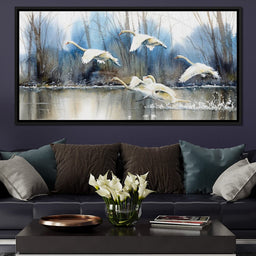 White Swans - NicheCanvas