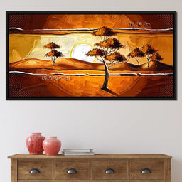 African Savanna Sunset - NicheCanvas