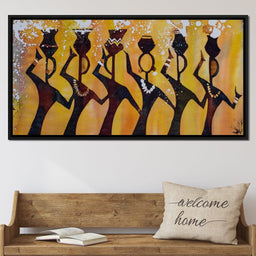 African Women with Jars - NicheCanvas