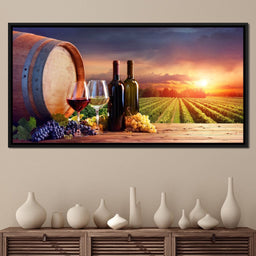 Wine Valley Sunset - NicheCanvas
