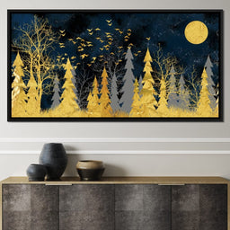 Golden Moonlight - NicheCanvas