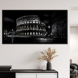 Rome Colosseum at Night - NicheCanvas
