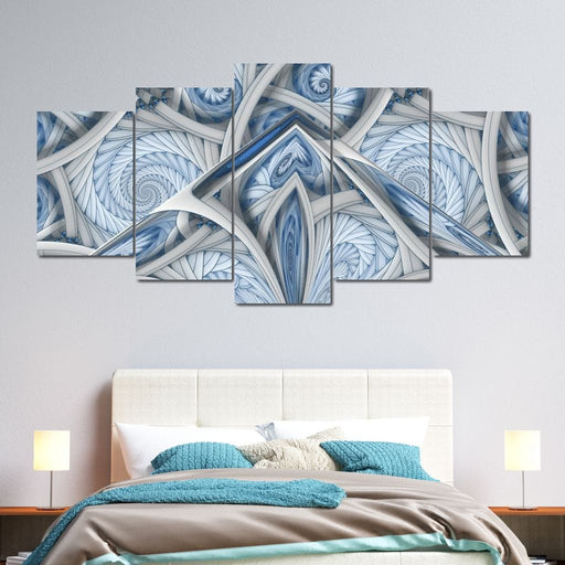 Pristine Ice - Canvas Print - this gorgeous blue and white wall art is the perfect piece for your home - beautify your living room with this gorgeous artwork | NicheCanvas