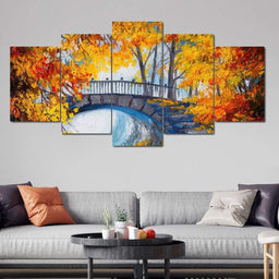 Delights of Autumn Multi Panel Canvas Wall Art - NicheCanvas