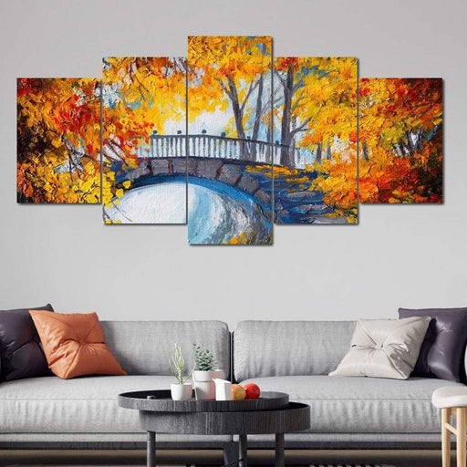 Delights of Autumn - Canvas Print - relaxing wall art of the beautiful leaves in a watercolor painting - this home decor is the perfect accent your room needs | NicheCanvas