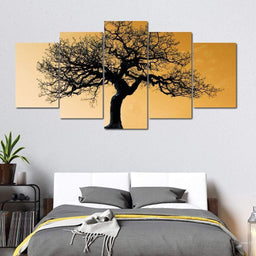 January Sunrise Multi Panel Canvas Wall Art - NicheCanvas