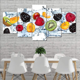 Fresh Fruits Multi Panel Canvas Wall Art - NicheCanvas