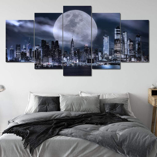 Manhattan Skyline Fantasy Canvas Print
