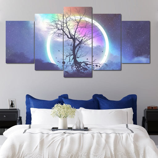 Astral Tree - Canvas Print - beautiful art painting of a celestial tree - this stunning piece of art is the perfect gift for any occasion | NicheCanvas