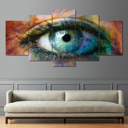 Eye In Space Multi Panel Canvas Wall Art - NicheCanvas