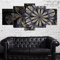 Fractal Requiem Multi Panel Canvas Wall Art - NicheCanvas