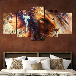 Spirit Animal Multi Panel Canvas Wall Art - NicheCanvas