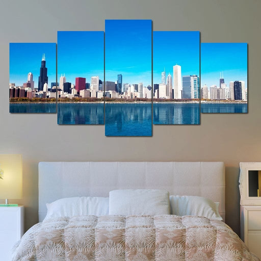 Spectacular Chicago Skyline - Canvas Print - beautiful wall art capturing the beauty of Chicago - this is the perfect centerpiece for your home or office | NicheCanvas