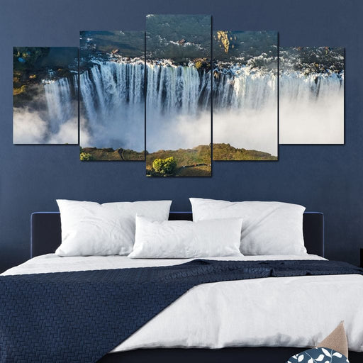 Victoria Falls - Canvas Print - gorgeous wall art of the breathtaking falls at South Africa - this art painting is the perfect gift for your family and friends | NicheCanvas