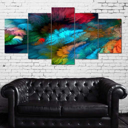 Colorful Display Multi Panel Canvas Wall Art - NicheCanvas
