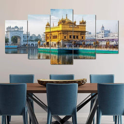 Harmandir Sahib Multi Panel Canvas Wall Art - NicheCanvas